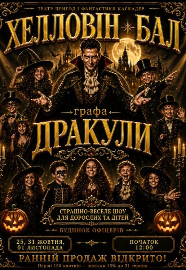 Шоу-вистава "Хелловін-бал графа Дракули"