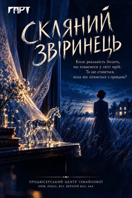 Театр ГАРТ. Вистава "Скляний звіринець". Київ